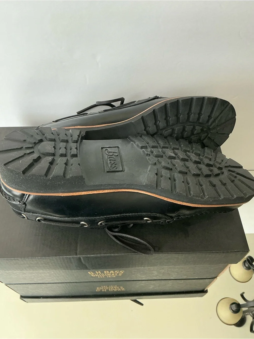 Wanderer Lug Boat Shoe - Black